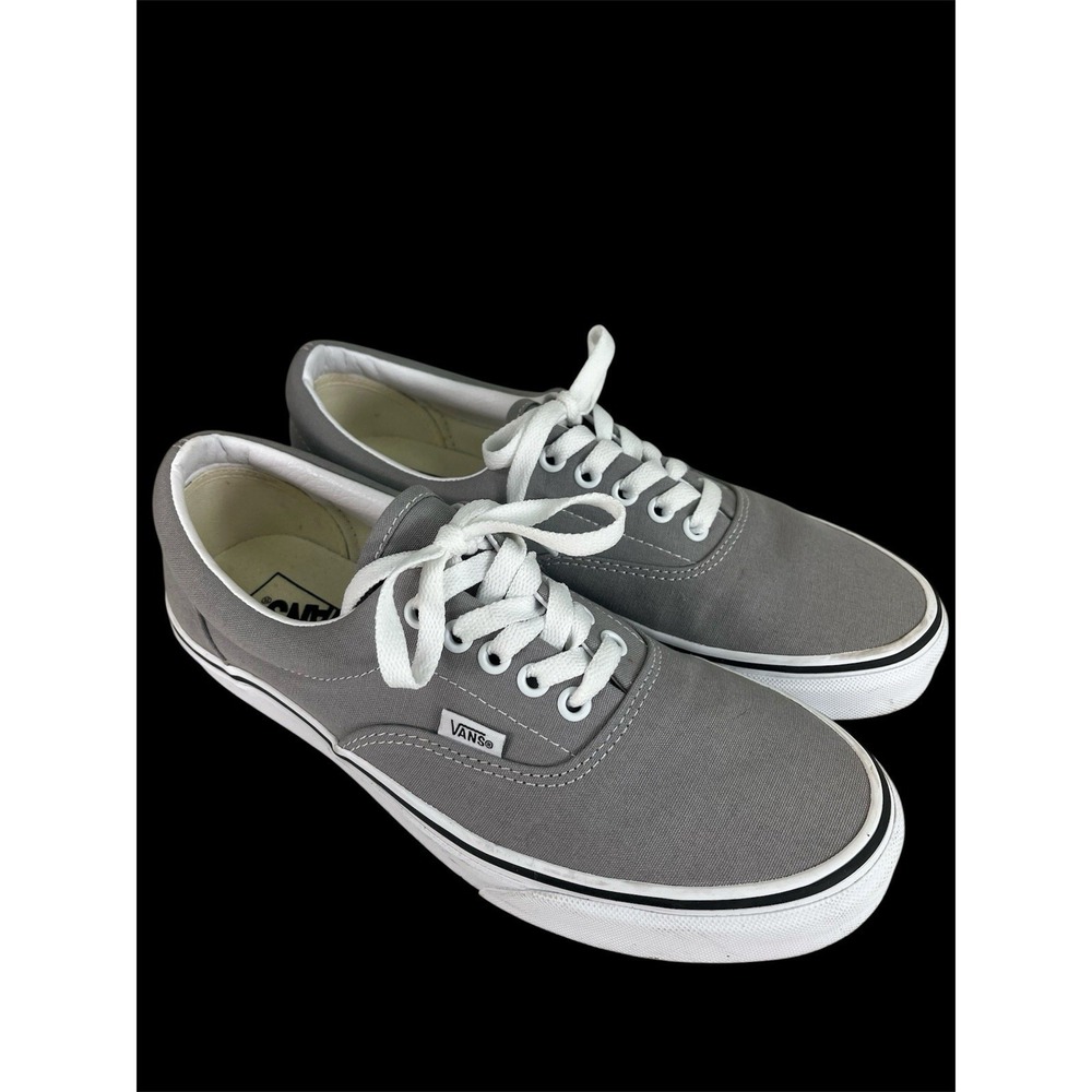 Vans Gray Canvas Low-Top Sneakers